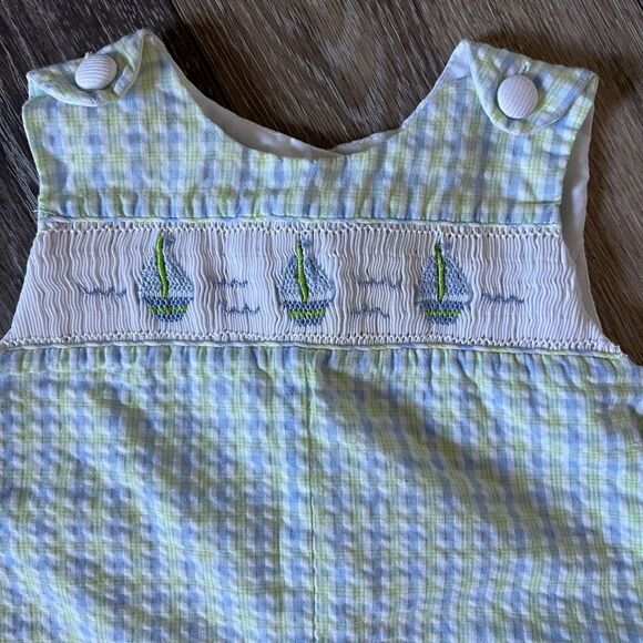 Carter's Smocked Baby Romper - Picture 2 of 8